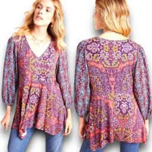 Maeve by Anthropologie Mariella Tunic Top XS - Picture 1 of 11